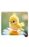 Customized Cute Chick Picture Sublimation Mouse Pad | 8 X 7.5 Inch | Smooth Cloth Surface | Non-Slip Rubber Base | Personalized Mousepad for Laptop & Desktop (F17234)