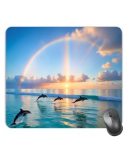 Customized Beautiful Sea View Picture Sublimation Mouse Pad | 8 X 7.5 Inch | Smooth Cloth Surface | Non-Slip Rubber Base | Personalized Mousepad for Laptop & Desktop (F17376)