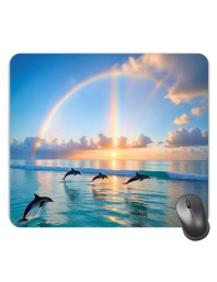 Customized Beautiful Sea View Picture Sublimation Mouse Pad | 8 X 7.5 Inch | Smooth Cloth Surface | Non-Slip Rubber Base | Personalized Mousepad for Laptop & Desktop (F17376)