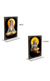 Lord Krishna Acrylic T-Style Photo Stand - 5x7 Inches, Compact and Stylish Spiritual Display, easily change 2 photos (Pack of 1)