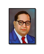 Babasaheb Dr. Bhimrao Ambedkar Laminated Photo (11x13 Inches Without glass) Divine Blessings for Table and Walls,Home & Office and Temple Decoration