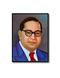 Babasaheb Dr. Bhimrao Ambedkar Laminated Photo - 5x7 Inches, Divine Blessings for Home & Office and Temple Decoration