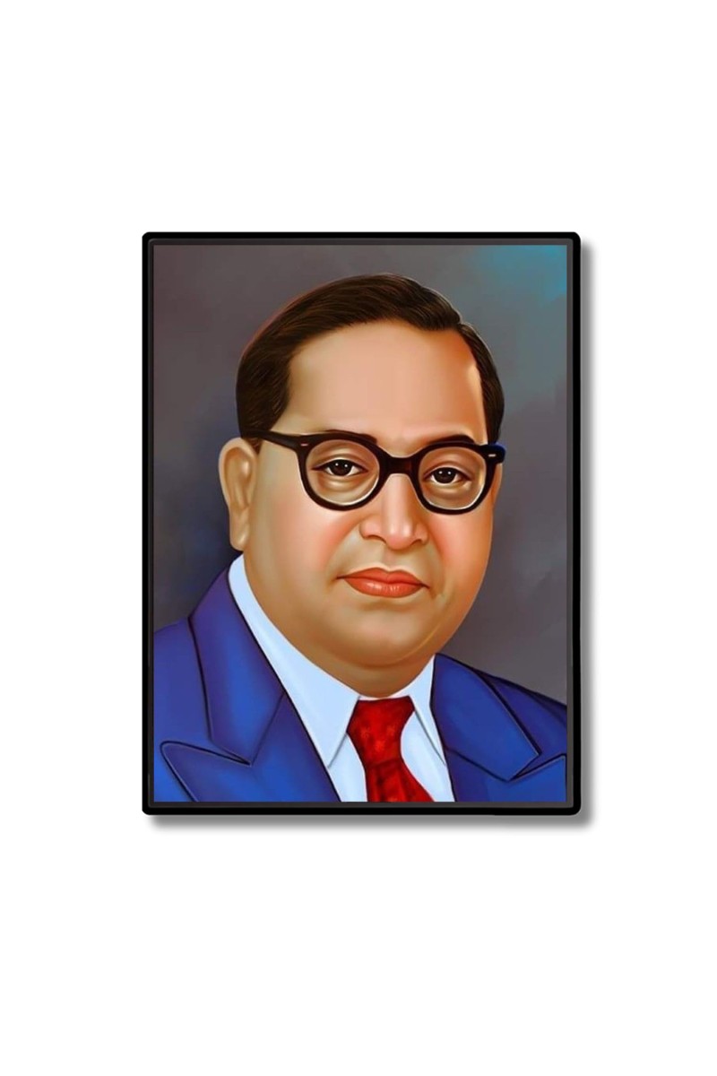 Babasaheb Dr. Bhimrao Ambedkar Laminated Photo - 5x7 Inches, Divine Blessings for Home & Office and Temple Decoration