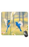 Customized Beautiful Birds Picture Sublimation Mouse Pad | 8 X 7.5 Inch | Smooth Cloth Surface | Non-Slip Rubber Base | Personalized Mousepad for Laptop & Desktop (F17288)