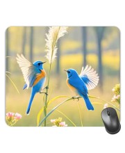 Customized Beautiful Birds Picture Sublimation Mouse Pad | 8 X 7.5 Inch | Smooth Cloth Surface | Non-Slip Rubber Base | Personalized Mousepad for Laptop & Desktop (F17288)