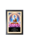 Buddha & His Famous Quote Photo Frame - Brown Frame, 11x15 Inches, Perfect for Office & Wall Decoration, Ideal Gift