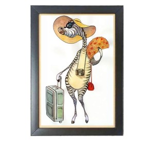 The stylish cartoon animal Photo Frame Funny Animal and Bird Cartoon Art, Black color, 17x21 Inch The stylish cartoon animal Photo Frame Funny Animal and Bird Cartoon Art, Black color, 17x21 Inch