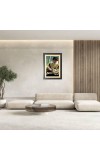 Osho Rajneesh & His Famous Quote Photo Frame - Brown Frame, 11x15 Inches, Perfect for Office & Wall Decoration, Ideal Gift