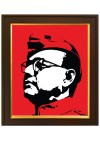 Revolutionary Netaji Subhash Chandra Bose Wood Photo Frame(photoframe,Multicolour,10x12 inch) Wall Mount and Tabletop
