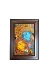 Hi Tech Sales Bhagwan Radha Krishna Polystyrene Photo Frame for Wall Decor Home, Office, and Temple - Printed Photo, Pack of 1