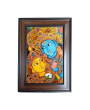 Hi Tech Sales Bhagwan Radha Krishna Polystyrene Photo Frame for Wall Decor Home, Office, and Temple - Printed Photo, Pack of 1
