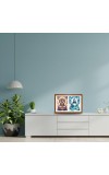 Lord bramha and varuna Photo Frame - 15x19Inches - Spiritual Artwork for Home Decor, Puja Room and Office Decoration