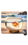 Customized Beautiful Fish Picture Sublimation Mouse Pad | 8 X 7.5 Inch | Smooth Cloth Surface | Non-Slip Rubber Base | Personalized Mousepad for Laptop & Desktop (F17330)