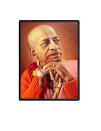 Swami Prabhupada Laminated Photo (9x11 Inches Without glass) Divine Blessings for Table and Walls,Home & Office and Temple Decoration