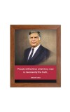 Shree Ratan Naval Tata & Famous Quote Brown Frame, 16x20InchesInspirational Wall Art for Office, Home DecorIdeal Spiritual Gift