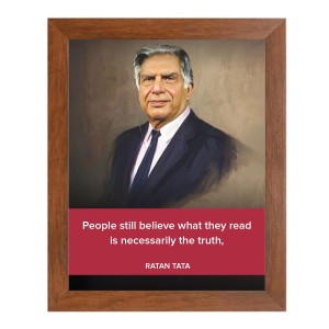 Shree Ratan Naval Tata & Famous Quote Brown Frame, 10x14InchesInspirational Wall Art for Office, Home DecorIdeal Spiritual Gift Shree Ratan Naval Tata & Famous Quote Brown Frame, 10x14InchesInspirational Wall Art for Office, Home DecorIdeal Spiritual Gift