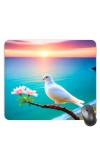 Customized Beautiful Bird Picture Sublimation Mouse Pad | 8 X 7.5 Inch | Smooth Cloth Surface | Non-Slip Rubber Base | Personalized Mousepad for Laptop & Desktop (F17245)