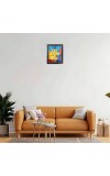 Hitech Sales Shri Chaitanya Mahaprabhu Photo Frame for Pooja Room, Temple Decor, Home Decoration and Gift (Wall and Tabletop, Rectangular, Polystyrene Frame, Printed Photo, 24 x 29 cm, Black)