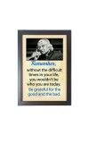 A. P. J. Abdul Kalam & His Famous Quote Photo Frame - Brown Frame, 11x15 Inches, Perfect for Office & Wall Decoration, Ideal Gift