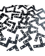 L-Shaped Flat Corner Brackets - Heavy Duty Iron Right Angle Braces with Pre-Drilled Holes for Furniture, Shelving, and Woodworking (Pack of 10) with 40 Screws. L-Shaped Flat Corner Brackets - Heavy Duty Iron Right Angle Braces with Pre-Drilled Holes for Furniture, Shelving, and Woodworking (Pack of 10) with 40 Screws.