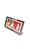 Acrylic Table Photo Frame with Sri Ramakrishna, Sarada Ma & Swami Vivekananda | Crystal Clear Religious Photo Stand for Home Temple, Office Desk & Gifting