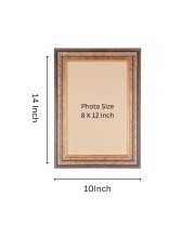Antique Gold & Brown Decorative Photo Frames | Classic Wall & Tabletop Picture Frame for Home Décor | Vintage Finish Frame for Painting, Certificate, or Artwork Display (8x12)
