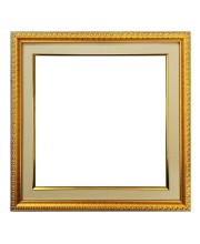 HiTechMart Gold Ornate Blank Picture Frame - 11x11 Inch Outer Size, Fits 8.5x8.5 Inch Photo - Vintage Wall & Tabletop Display (1)