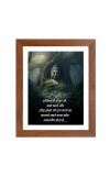Buddha & Famous Quote Brown Frame, 10x14InchesInspirational Wall Art for Office, Home DecorIdeal Spiritual Gift