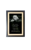 A. P. J. Abdul Kalam & His Famous Quote Photo Frame - Brown Frame, 11x15 Inches, Perfect for Office & Wall Decoration, Ideal Gift