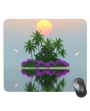 Customized Beautiful Sun and Nature Picture Sublimation Mouse Pad | 8 X 7.5 Inch | Smooth Cloth Surface | Non-Slip Rubber Base | Personalized Mousepad for Laptop & Desktop (F17184)
