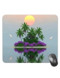 Customized Beautiful Sun and Nature Picture Sublimation Mouse Pad | 8 X 7.5 Inch | Smooth Cloth Surface | Non-Slip Rubber Base | Personalized Mousepad for Laptop & Desktop (F17184)