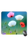 Customized Serenity of Nature Flowers Picture Sublimation Mouse Pad | 8 X 7.5 Inch | Smooth Cloth Surface | Non-Slip Rubber Base | Personalized Mousepad for Laptop & Desktop (F17181)