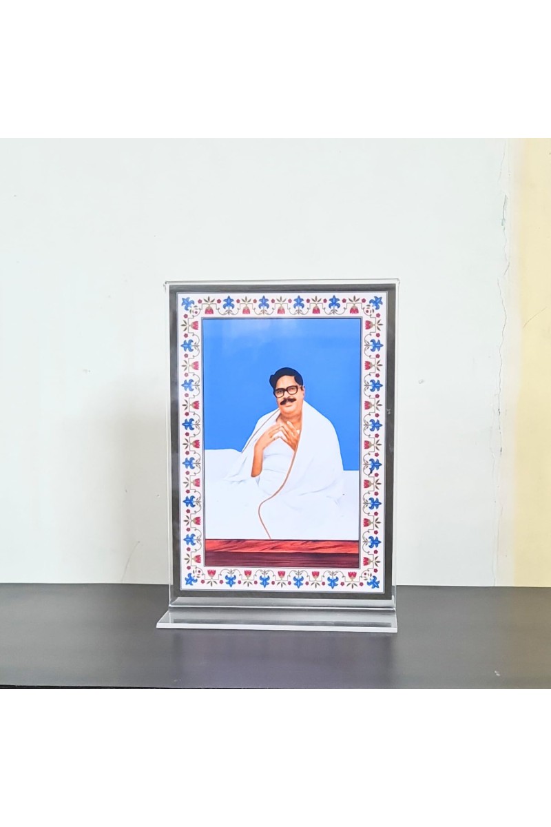 HiTechMart Sri Sri Baroda Acrylic Photo Frame, Hindu God Idol Picture for Home, Office and Mandir, Decorative Frame for Pooja and Gifting