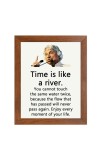 A P J Abdul Kalam & Famous Quote Brown Frame, 10x14InchesInspirational Wall Art for Office, Home DecorIdeal Spiritual Gift