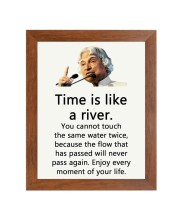 A P J Abdul Kalam & Famous Quote Brown Frame, 10x14InchesInspirational Wall Art for Office, Home DecorIdeal Spiritual Gift