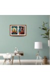Radha and sita Photo Frame - 13x17Inches - Spiritual Artwork for Home Decor, Puja Room and Office Decoration