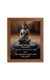 Buddha & Famous Quote Brown Frame, 10x14InchesInspirational Wall Art for Office, Home DecorIdeal Spiritual Gift