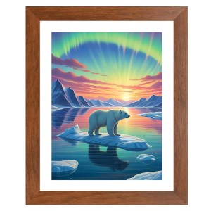 AI Funny Polar bear Art Picture for Kids - 18x22 inches, Brown Color - Perfect Wall Decor for Children's Room AI Funny Polar bear Art Picture for Kids - 18x22 inches, Brown Color - Perfect Wall Decor for Children's Room