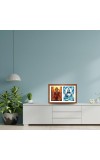Lord ganesha and varuna deva Photo Frame - 17x21Inches - Spiritual Artwork for Home Decor, Puja Room and Office Decoration
