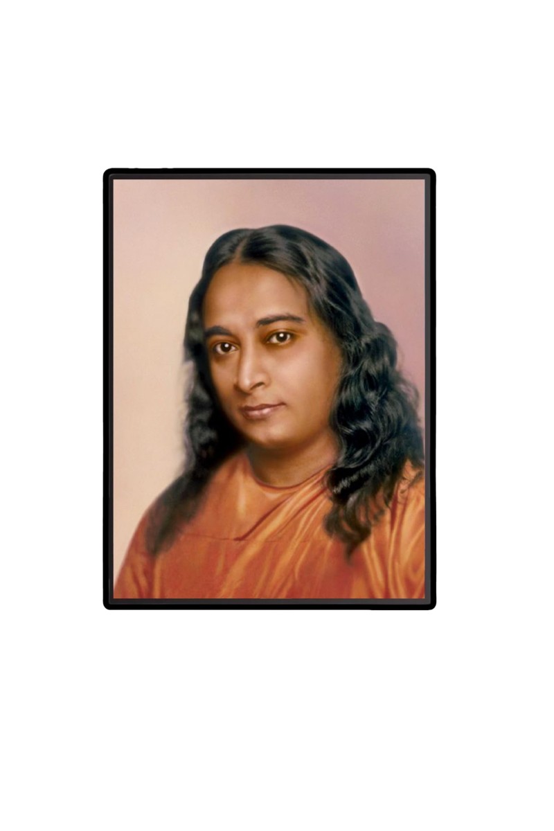 Paramahansa Yogananda Laminated Photo - 7x9 Inches, Divine Blessings for Home & Office and Temple Decoration