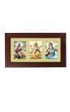 Sri Maa Swaraswati Color Photo Frame -14X7.5 Inch, Elegant Religious Home & Temple Decor