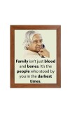 A P J Abdul Kalam & Famous Quote Brown Frame, 10x14InchesInspirational Wall Art for Office, Home DecorIdeal Spiritual Gift