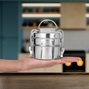 Stainless Steel Lunch Box, 1 0 X 10 cm (Pack of 2)