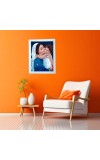 Light Blue Photo Frame for Wall & Tabletop Display – Modern Rectangular Picture Frame with Glass Front & MDF Back (Empty Frame)