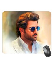 Customized Cricketer Dhoni Picture Sublimation Mouse Pad | 8 X 7.5 Inch | Smooth Cloth Surface | Non-Slip Rubber Base | Personalized Mousepad for Laptop & Desktop (F16987)