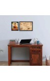 Hitech Sales Lord Gautama Buddha Polystyrene Photo Frame for Pooja Room, Temple Decor, Home Decoration and Gifting (Wall and Tabletop, Rectangular, Printed Photo, 7.12 x 9.12 inches Frame, Black)