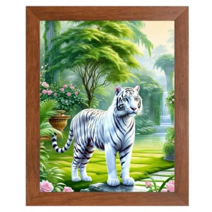 AI Funny Tiger Art Picture for Kids - 18x22 inches, Brown Color - Perfect Wall Decor for Children's Room AI Funny Tiger Art Picture for Kids - 18x22 inches, Brown Color - Perfect Wall Decor for Children's Room