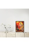 Shani Dev Laminated Photo (11x13 Inches Without glass) Divine Blessings for Table and Walls,Home & Office and Temple Decoration