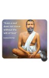 Customized Ramakrishna Paramahamsa Quote Picture Sublimation Mouse Pad | 8 X 7.5 Inch | Smooth Cloth Surface | Non-Slip Rubber Base | Personalized Mousepad for Laptop & Desktop (F17073)