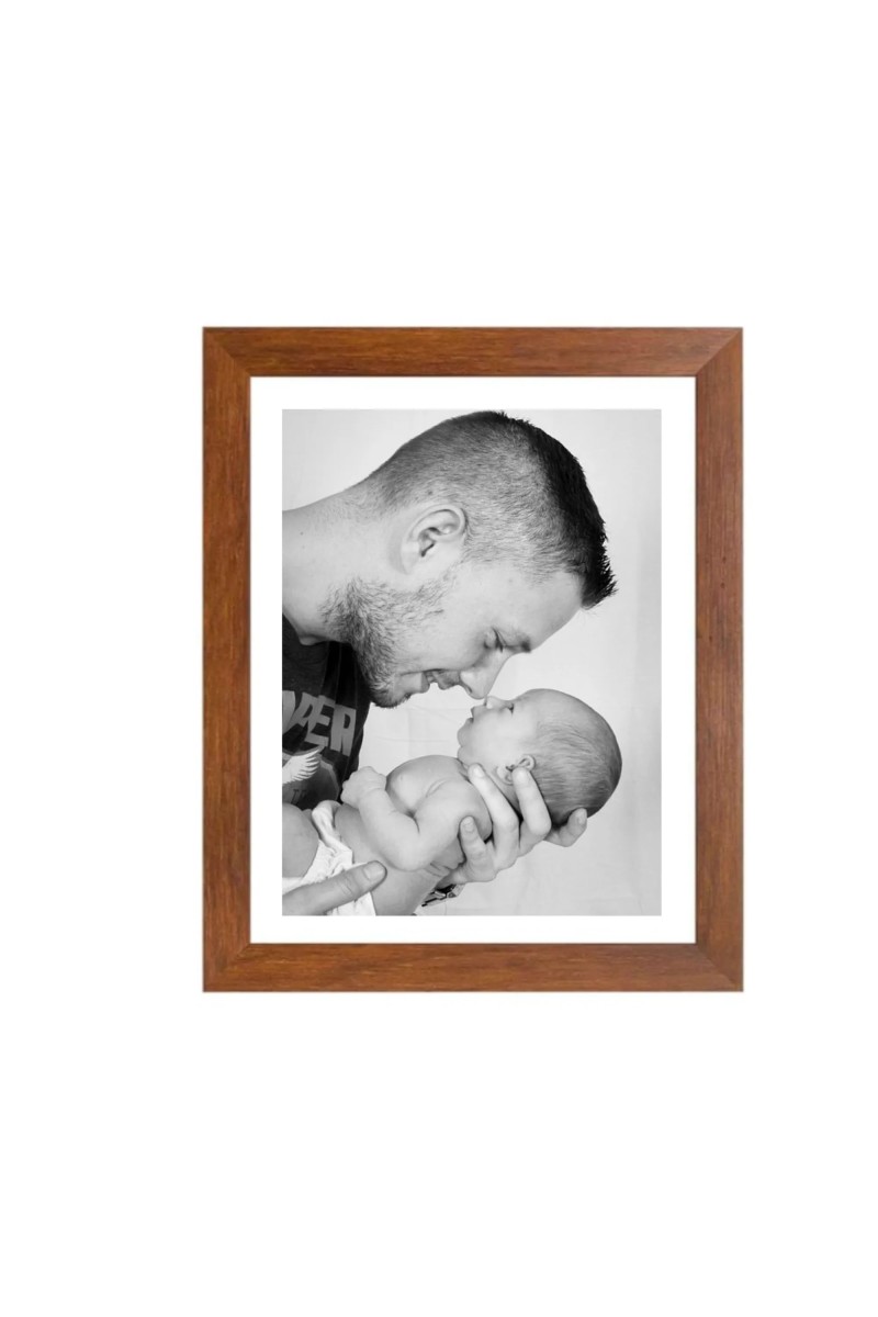 Father and Newborn Baby Black and White Photo | Monochrome Print| Perfect for Home, Nursery, or Gift |Timeless Family Portrait Art